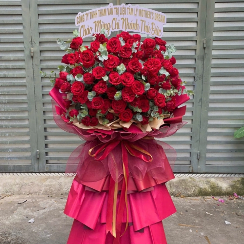Kệ Hoa Chúc Mừng 40